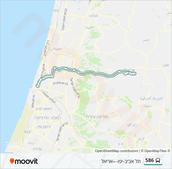 586 Bus Line Map
