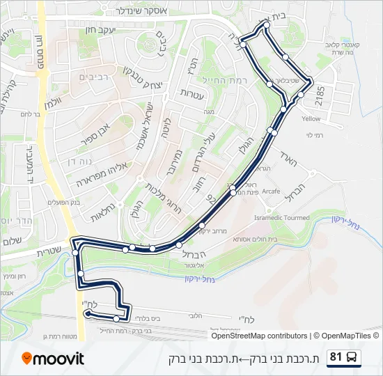 81 Bus Line Map