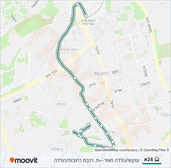24א Bus Line Map
