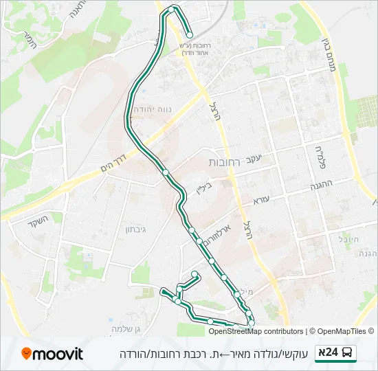 24א Bus Line Map