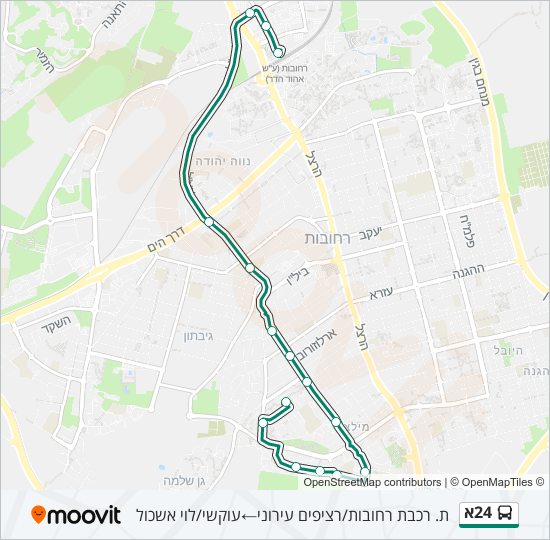 24א bus Line Map