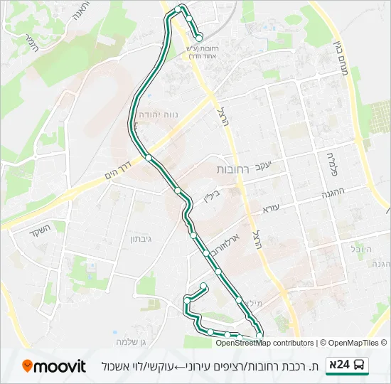 24א Bus Line Map