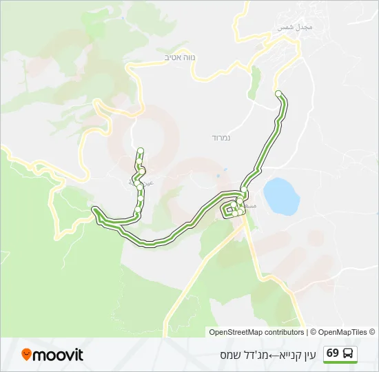 69 Bus Line Map