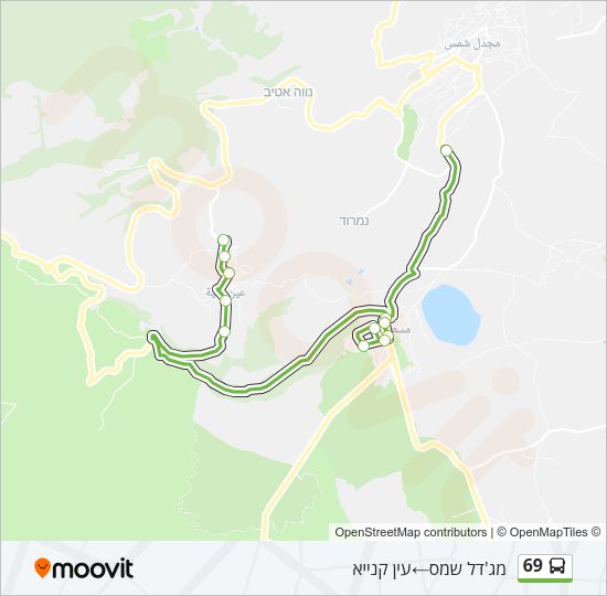 69 Bus Line Map