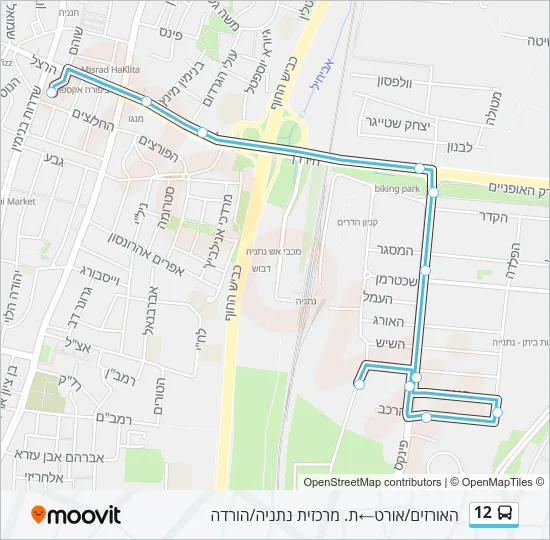 12 Bus Line Map