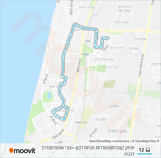 12 Bus Line Map