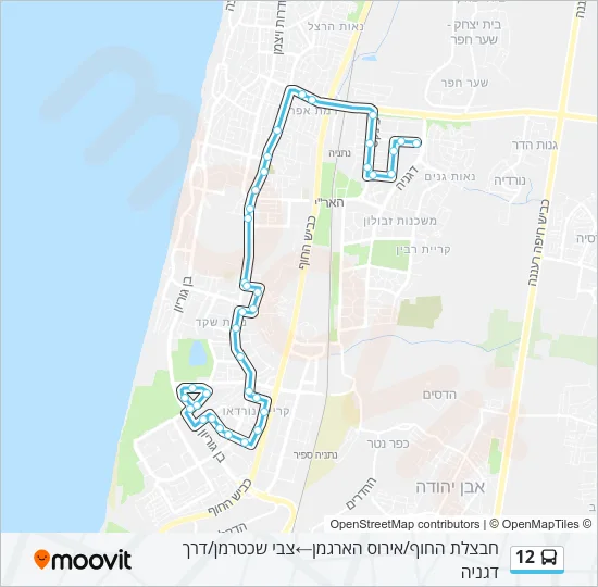 12 Bus Line Map