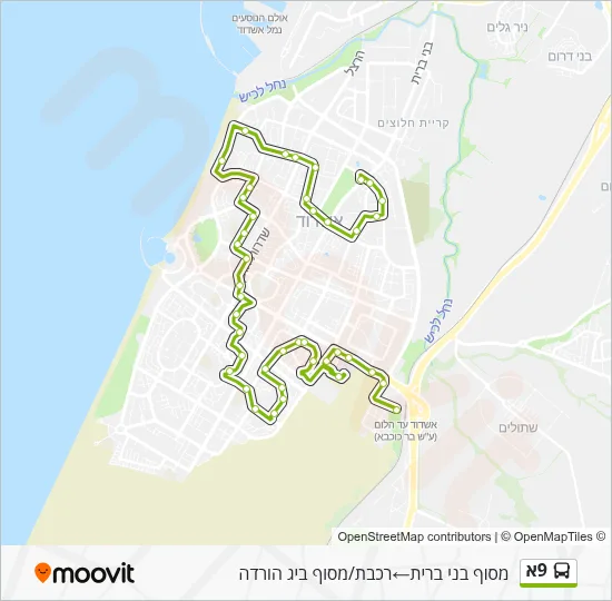9A Bus Line Map