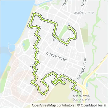 9א Bus Line Map
