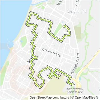 9א Bus Line Map