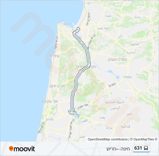 631 Bus Line Map