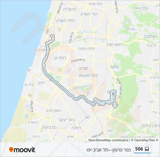 506 Bus Line Map