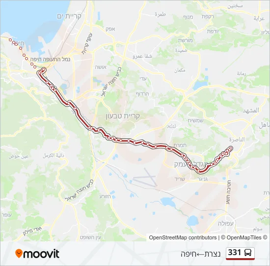 331 Bus Line Map