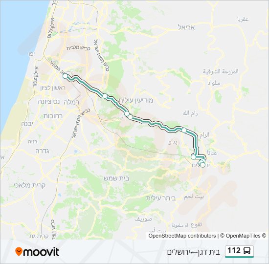 112 Bus Line Map