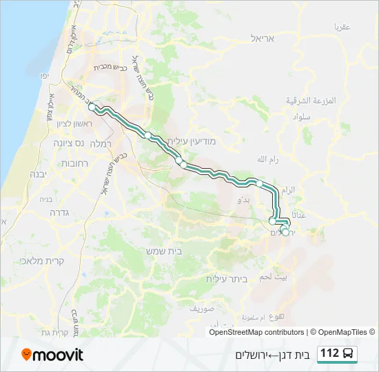 112 Bus Line Map
