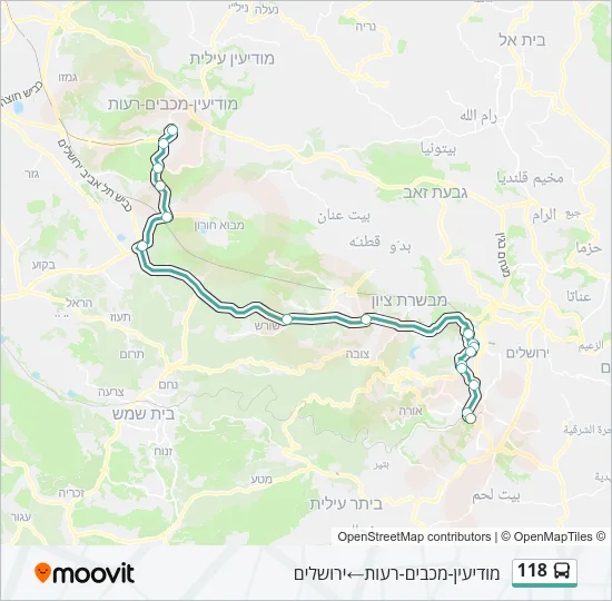 118 Bus Line Map