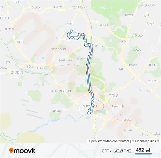 452 Bus Line Map