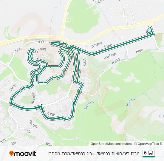 6 Bus Line Map