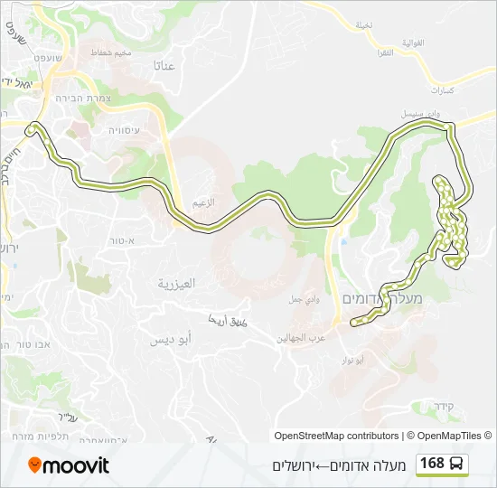 168 Bus Line Map