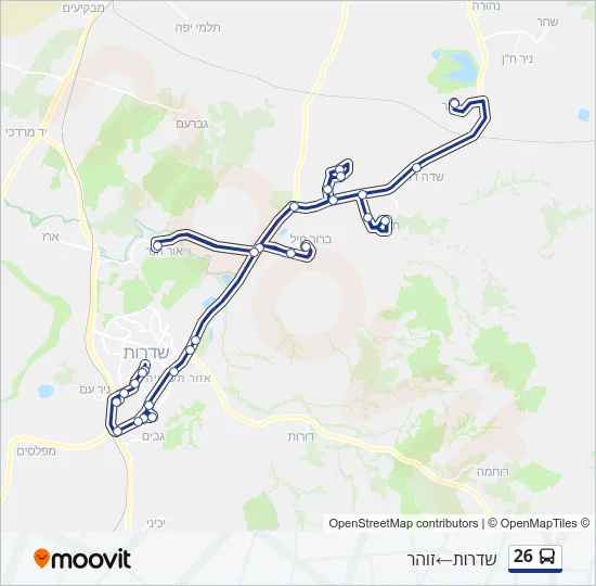 26 Bus Line Map