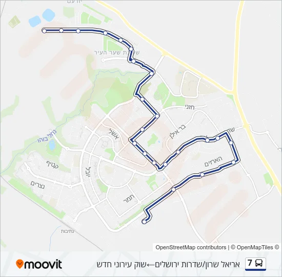 Автобус 7: карта маршрута