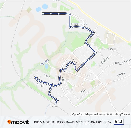 6 Bus Line Map