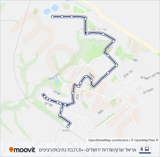 Автобус 6: карта маршрута