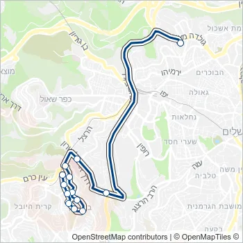 750 Bus Line Map