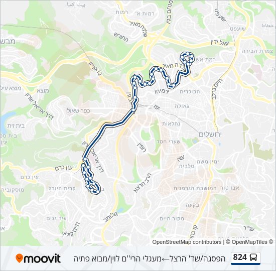 824 Bus Line Map