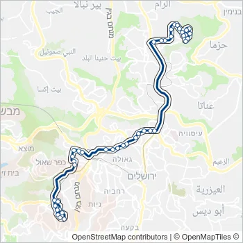 825 Bus Line Map