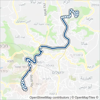 825 Bus Line Map