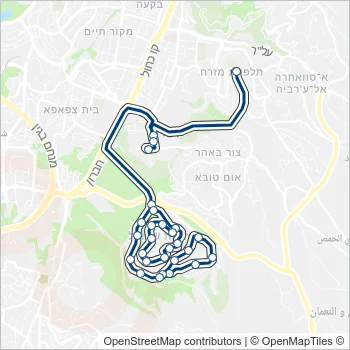 870 Bus Line Map