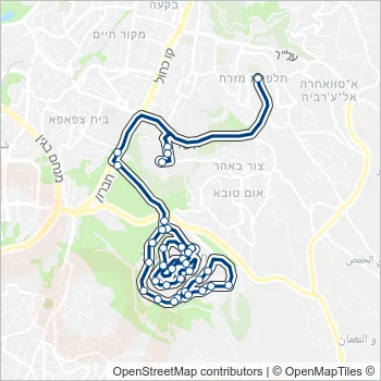 870 Bus Line Map