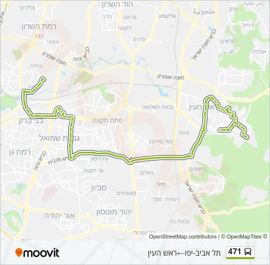 471 Bus Line Map