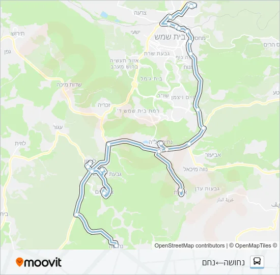 35 - בהזמנה מראש Bus Line Map