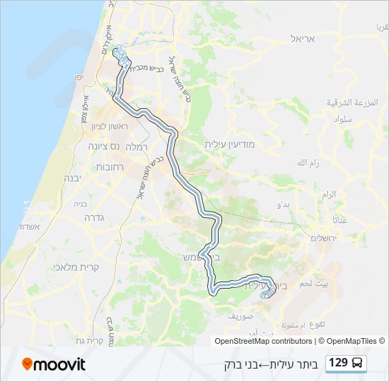 129 Bus Line Map