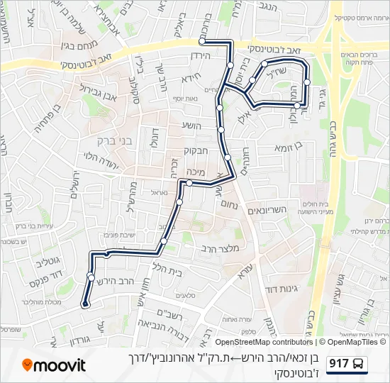 917 Bus Line Map