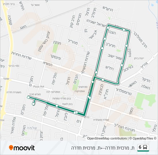 6 bus Line Map