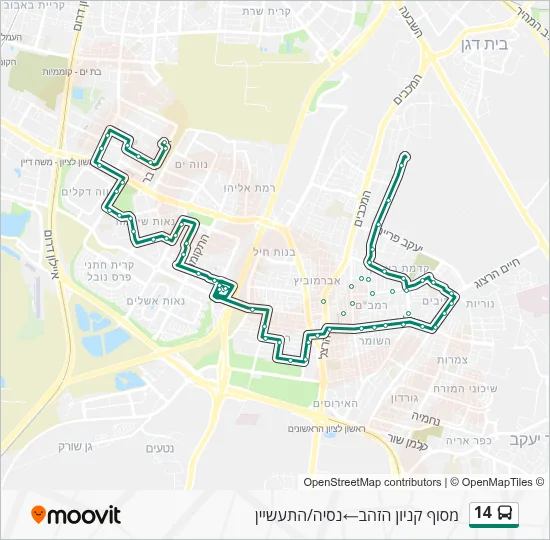 14 Bus Line Map