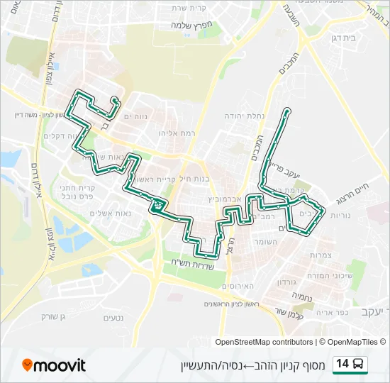 14 Bus Line Map