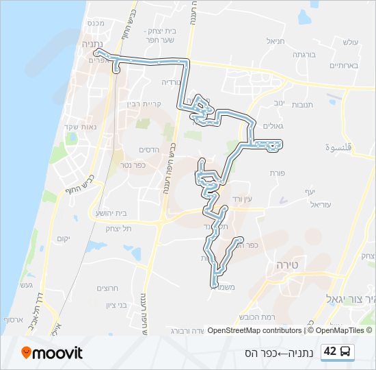 42 bus Line Map