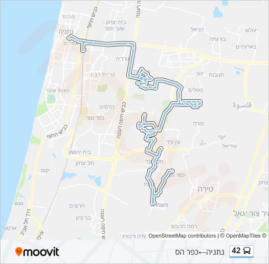 42 Bus Line Map