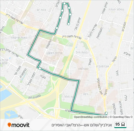 95 Bus Line Map