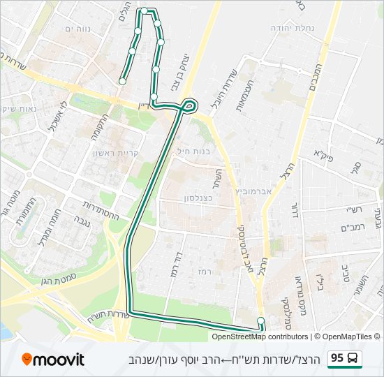 95 bus Line Map