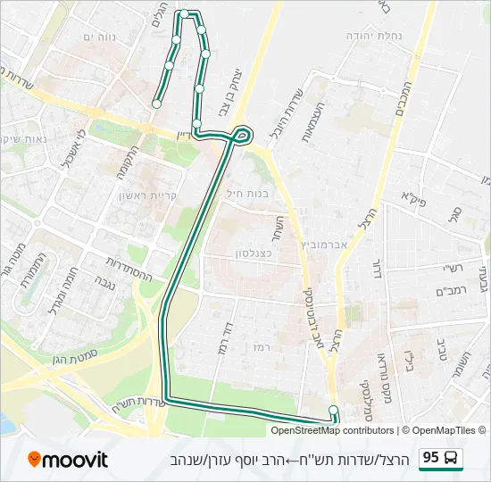 95 Bus Line Map