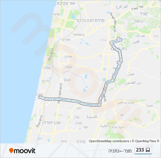 233 Bus Line Map