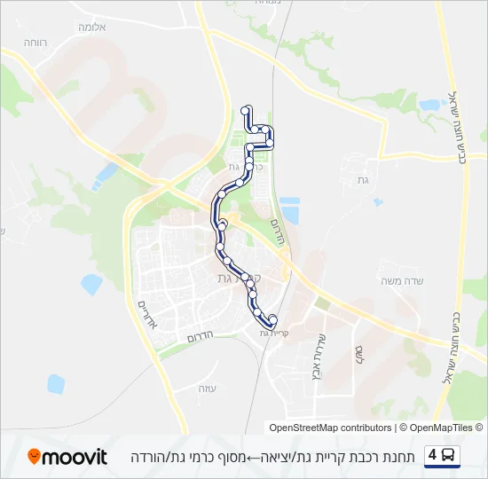 4 Bus Line Map