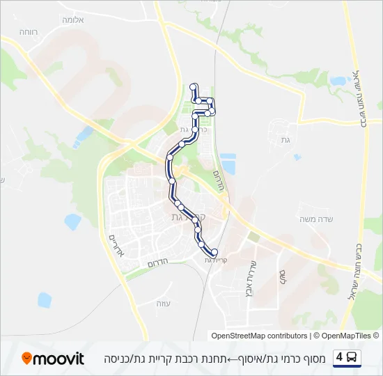 4 Bus Line Map