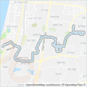244 Bus Line Map