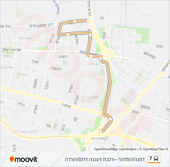 7 Bus Line Map